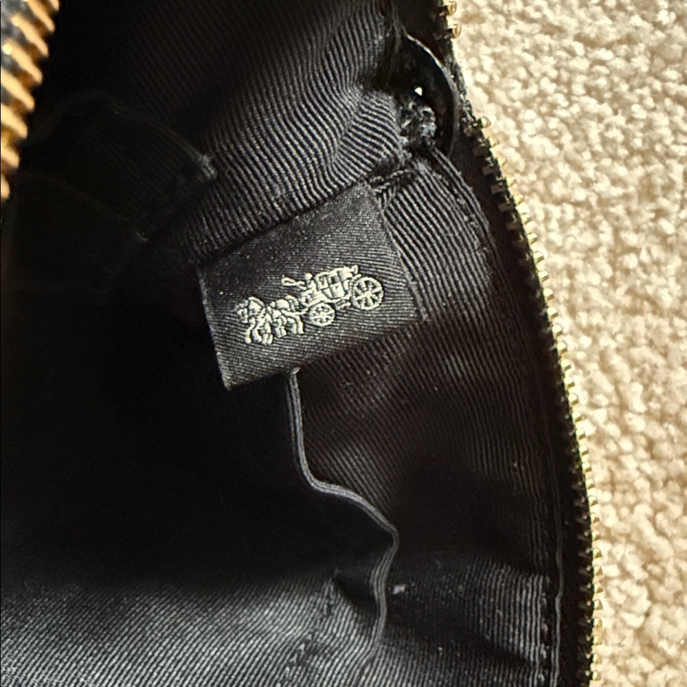 Coach Black Textured Wristlet - Picture 5 of 7